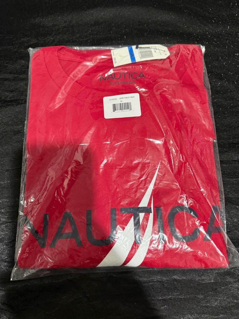 Nautica Men’s Bright Red Graphic Crew Tee